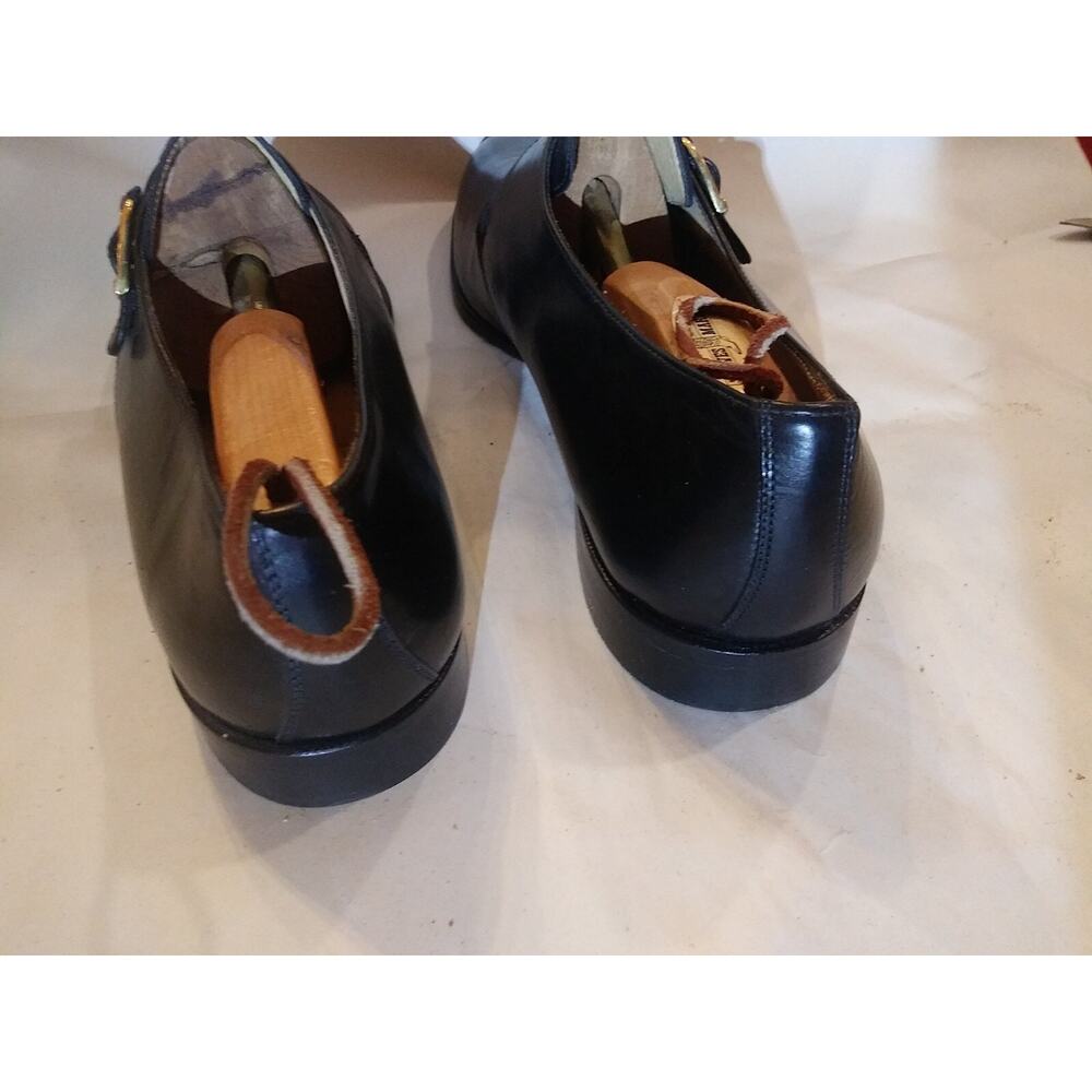 Alfani Black Leather Monk Straps Men’s Dressing Shoes Size 13M - Picture 6 of 10